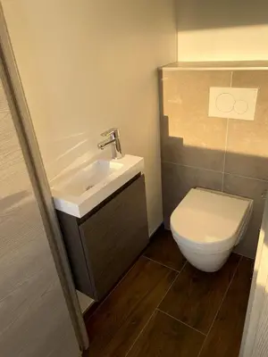 Salle de bains dans l'établissement pontons view residence
