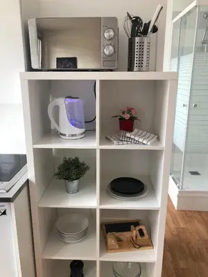 Cuisine ou kitchenette dans l'établissement HYPER CENTRE - WIFI FIBRE GRATUIT - JERGWELOH - Le Parisien