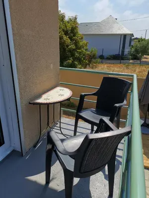 Balcon ou terrasse dans l'établissement Maison de vacances 3 chambres à 400 m de la plage Kairon - Saint Pair sur mer