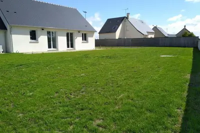 Jardin de l'établissement Maison de vacances près de la mer à Créances