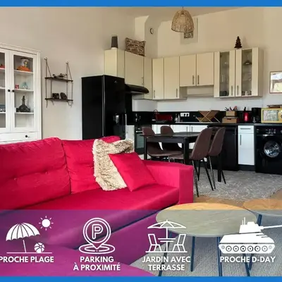Les Douves Duplex 5 personnes lumineux avec jardin et terrasse aménagée