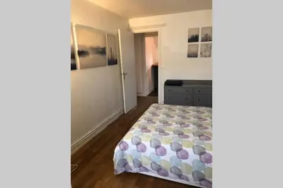 Un ou plusieurs lits dans un hébergement de l'établissement Appartement Caen Hyper Centre