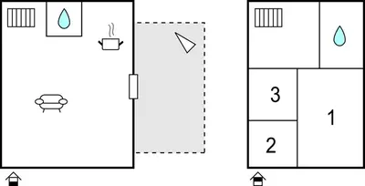 Plan de l'établissement Stunning Home In Gonneville-Le-Theil
