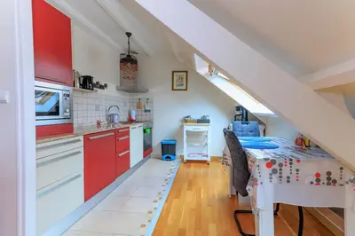 Cuisine ou kitchenette dans l'établissement LE NID DES MOUETTES