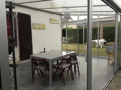 Terrasse ou espace extérieur de l'établissement Agon-Coutainville, Villa spacieuse à 250m de la mer