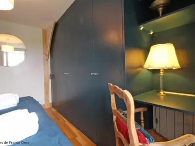 Coin salon dans l'établissement Maison chaleureuse en Normandie avec jardin arboré - FR-1-497-143