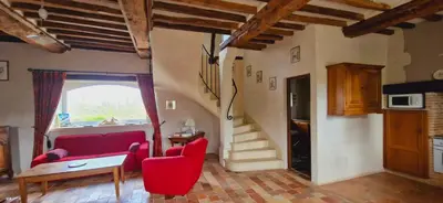Cuisine ou kitchenette dans l'établissement Le domaine des Roseraies,