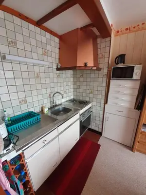 Cuisine ou kitchenette dans l'établissement Apt At 2 Steps From The Beach And Proust Promenade