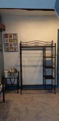 Un ou plusieurs lits superposés dans un hébergement de l'établissement LE CHALET SUISS - Chambre Santorin