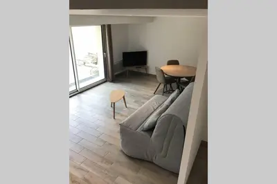 Coin salon dans l'établissement Côté Dune - Maison (3P) au calme proche de la mer