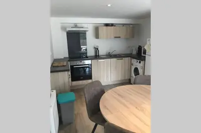 Cuisine ou kitchenette dans l'établissement Côté Dune - Maison (3P) au calme proche de la mer