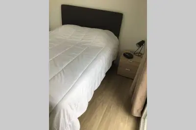 Un ou plusieurs lits dans un hébergement de l'établissement Côté Dune - Maison (3P) au calme proche de la mer