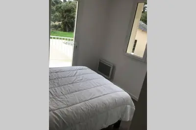 Un ou plusieurs lits dans un hébergement de l'établissement Côté Dune - Maison (3P) au calme proche de la mer