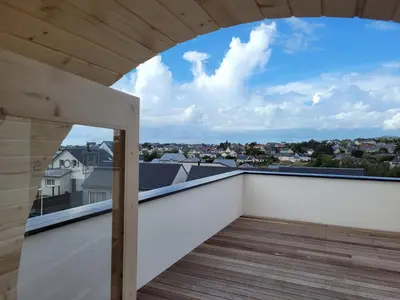 Balcon ou terrasse dans l'établissement La Villa Thelma 5 étoiles, piscine, sauna et jacuzzi