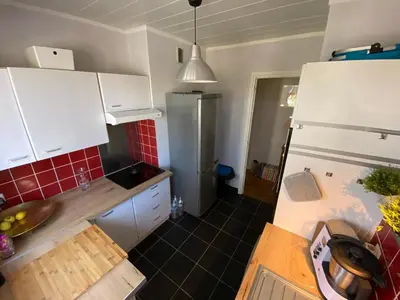 Cuisine ou kitchenette dans l'établissement Belle Appartement lumineux avec balcon plein centre .