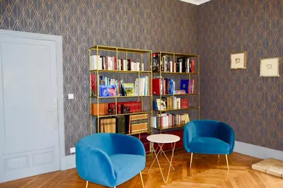 Bibliothèque dans le B&B/chambre d'hôtes
