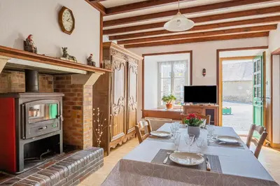 Télévision ou salle de divertissement dans l'établissement Gîte de la Forge