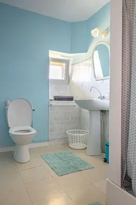 Salle de bains dans l'établissement Gîte de la Forge