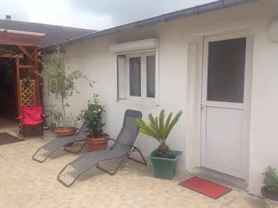 Terrasse ou espace extérieur de l'établissement F1 :Plages du débarquement Normandie