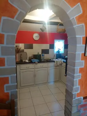Cuisine ou kitchenette dans l'établissement LA CAMPAGNETTE