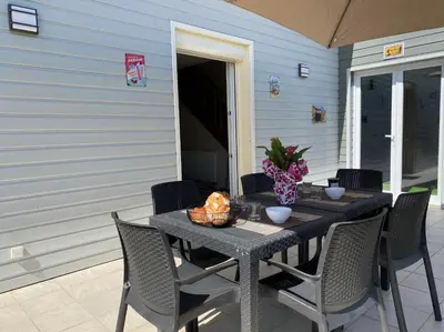 Terrasse ou espace extérieur de l'établissement Gîte LE CABESTAN