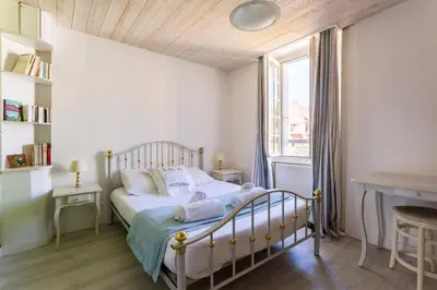 Un ou plusieurs lits dans un hébergement de l'établissement Ker Roz - Belle maison 3 chambres- Proche Mer-Port