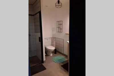 Salle de bains dans l'établissement Gîte à la campagne 2