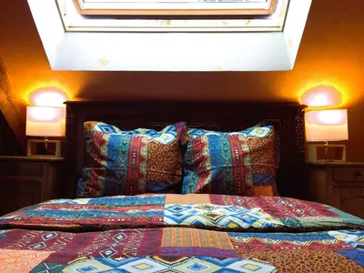 Un ou plusieurs lits dans un hébergement de l'établissement Heritage stone house BnB with Gourmet Breakfast - Chambres d'hôtes de charme entre Bayeux et les plages du débarquement