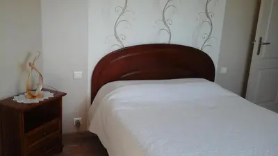Un ou plusieurs lits dans un hébergement de l'établissement Chambres d'hôtes La Rive - Le Mont Saint Michel