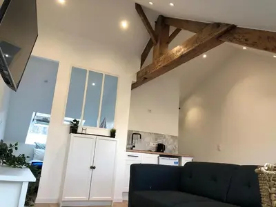 Cuisine ou kitchenette dans l'établissement Nouveau ! Appartement loft hyper centre Bayeux