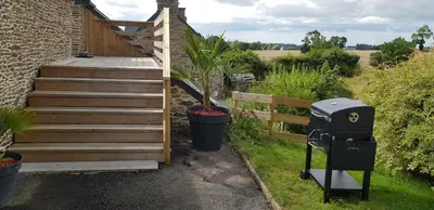 Jardin de l'établissement Gîte Lucian Mont-saint-michel