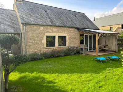 Jardin de l'établissement Gîte La Boulangerie de La Trigalle avec SPA privé