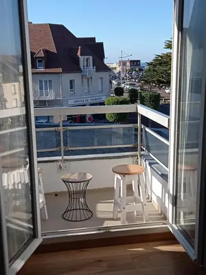 Balcon ou terrasse dans l'établissement Courseulles Bellevue