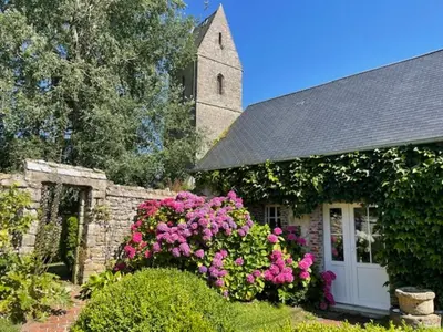 Jardin de l'établissement Holiday home in Houtteville with garden