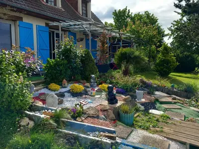 Jardin de l'établissement Chez Patrick