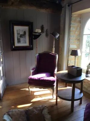 Coin salon dans l'établissement Chambres d'hôtes de charme