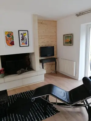 Coin salon dans l'établissement Les terrasses de l'artiste