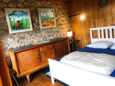Un ou plusieurs lits dans un hébergement de l'établissement Natuurhuisje - 'Gites de la Vie' - Hondvriendelijk - Normandië