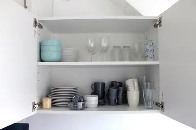 Cuisine ou kitchenette dans l'établissement Cabourg - Studio cosy à 1 min de la plage