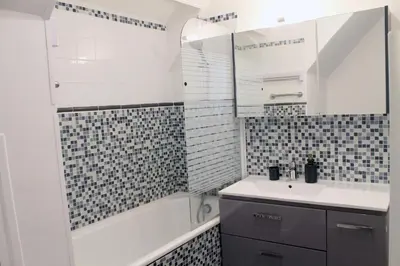 Salle de bains dans l'établissement Cabourg - Studio cosy à 1 min de la plage