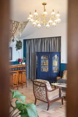 Coin salon dans l'établissement La Bellevue Bréville - B&B