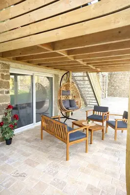 Balcon ou terrasse dans l'établissement La Manch'hôtes