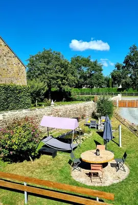 Jardin de l'établissement La Manch'hôtes