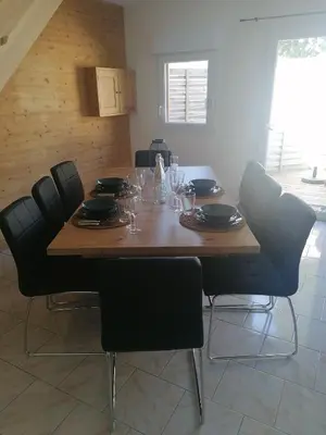 Coin salon dans l'établissement Gîte L'âme Du Gourmand