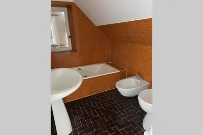 Salle de bains dans l'établissement Agon-Coutainville, villa bord de mer