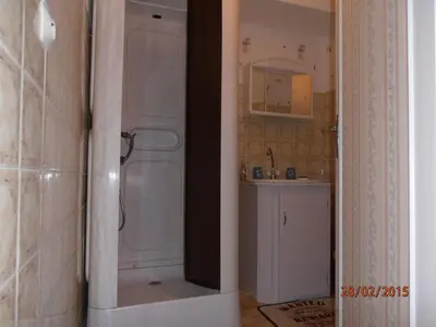 Salle de bains dans l'établissement Les Galets