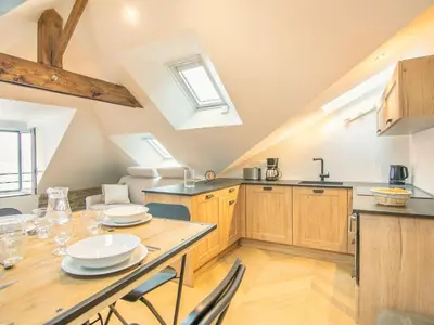 Cuisine ou kitchenette dans l'établissement Apartment Le point du jour 2 by Interhome