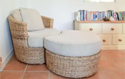 Coin salon dans l'établissement Holiday Home Lieu Dit La Riviere