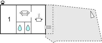 Plan de l'établissement Beautiful Home In Morsalines With Wifi