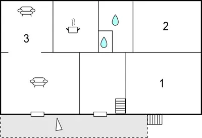 Plan de l'établissement Holiday Home In Montsernelle